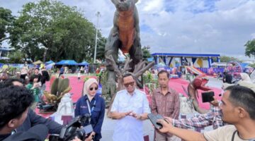 Sorotan Publik , Bupati Tabalong Resmikan Pembukaan Dino Planet serta Bazar Kuliner Tabalong Food