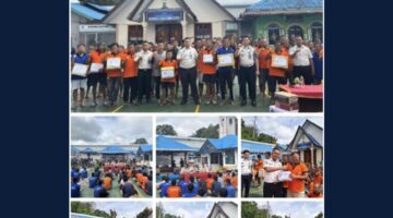 Sapa Warga Binaan, Karutan Tarutung dan Jajaran Beri Pengarahan serta Pembagian Hadiah Pertandingan Olahraga HBP Ke-62