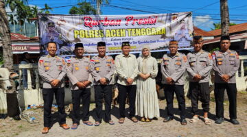 Qurban Presisi Polres Aceh Tenggara, Wujud Kepedulian dan Kebersamaan di Hari Raya Idul Adha 1447H