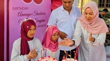 Diiringi Doa dan Rasa Syukur kepada Allah SWT, Keluarga Dongan Siagian Rayakan Ulang Tahun Dua Putri Kebanggaan