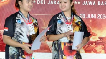 Aurellia dan Clarisa Borong Medali Kategori Prestasi di Kejurnas Menembak Multi Event 3 Provinsi