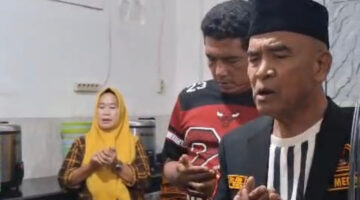 Sekretaris Thoyib Marbun Pimpin Doa Bersama Untuk Kesehatan Pembina DPC GRIB Jaya Medan Ferdy Sembiring